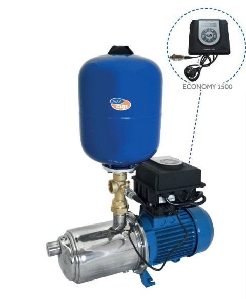 AquaCup ECONOMY CONTROL-U18 250/3 H Automatická vodárna s frekvenčním měničem 230V 1