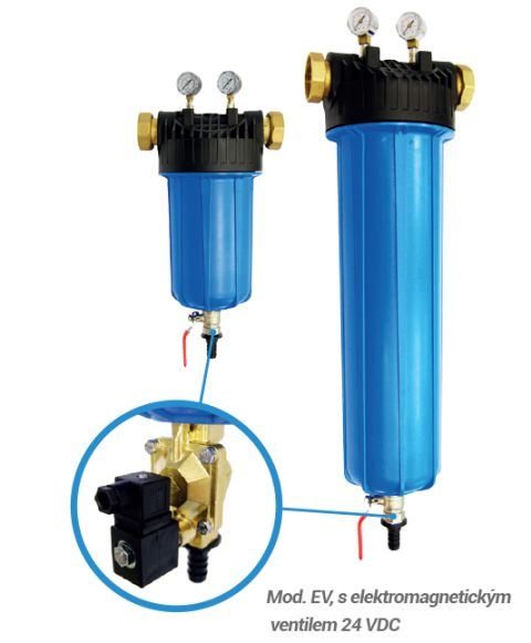Aqua A8000730 AP-IND 9EV 9-3/4“ Samočistící filtr pro vysoké průtoky F2” s ventilem 24VDC
